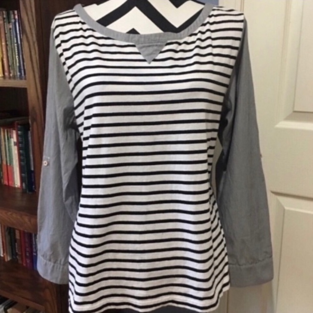 Anthropologie Postmark Striped Top